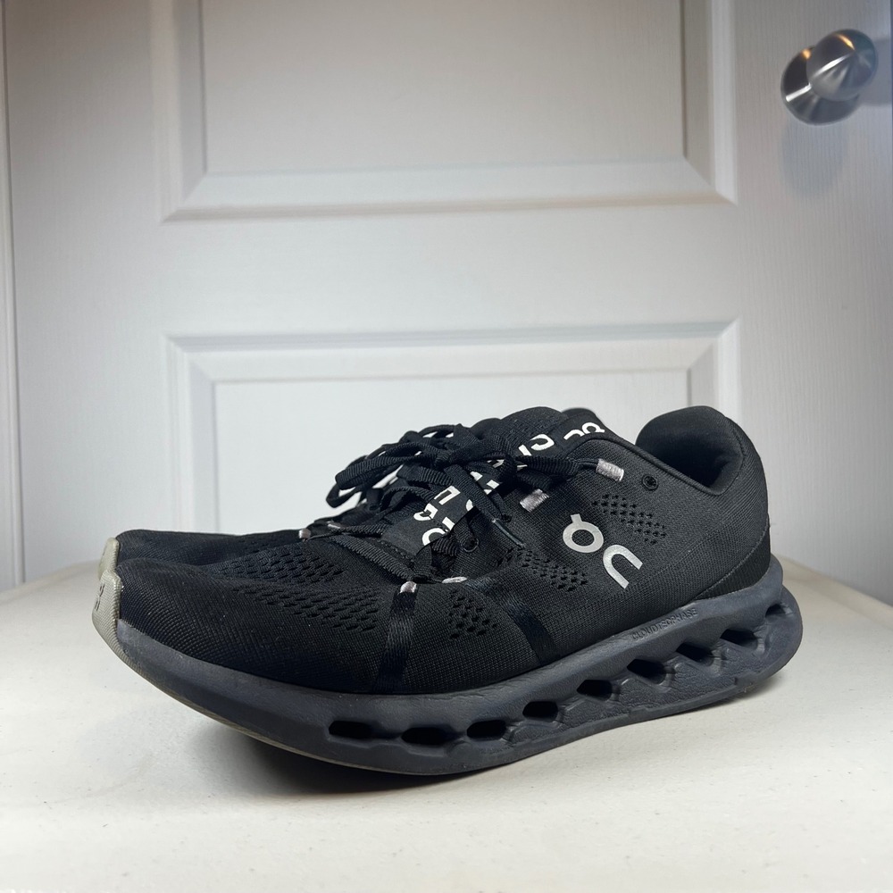 On Cloudsurfer Running Shoes Mens 10.5 All Black CloudTec Phase 3MD10420485